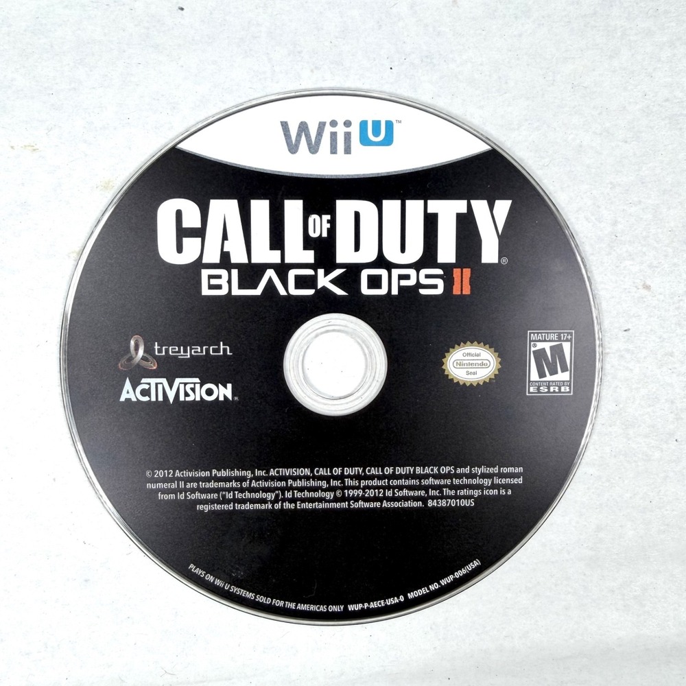 Call of Duty: Black Ops 2 (Nintendo Wii U) / Disc Only / Tested